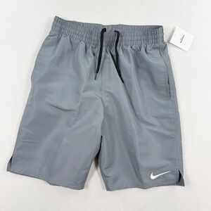 Nike Swim Mens Volley Short 9" Inseam Lined Size S Mens Grey NESSE450